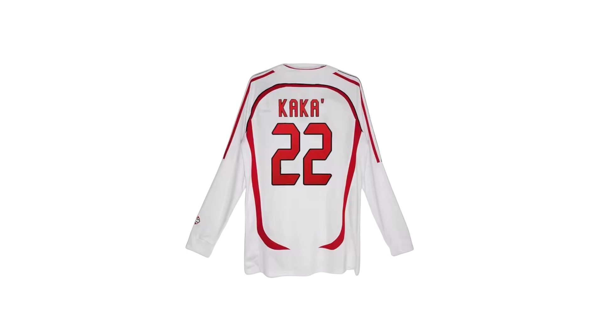 Amazon.com : Milan Kaka #22 Retro White Long Sleeve 06/07